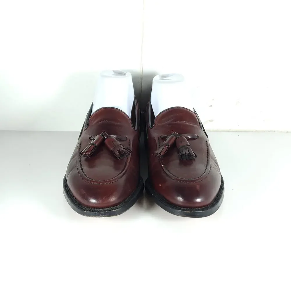 Johnston Murphy Men's Aristocraft US9B/D Burgundy Leather Tassel Loafers